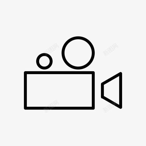 照相机胶卷摄像机图标svg_新图网 https://ixintu.com 办公套房1 摄像机 照相机 胶卷