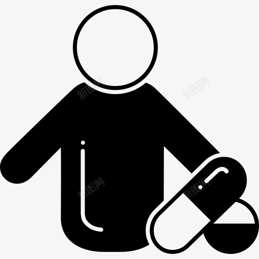 儿童病人药片疾病图标svg_新图网 https://ixintu.com 儿童病人 疾病 药片