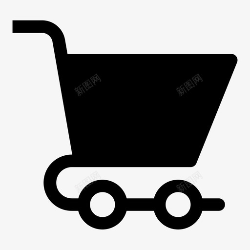 手推车采购商店图标svg_新图网 https://ixintu.com 商务办公室 商店 手推车 采购