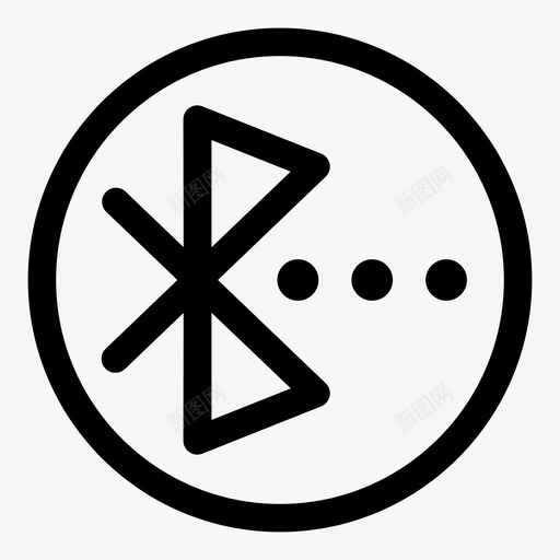 蓝牙连接可配对图标svg_新图网 https://ixintu.com 共享设备 可配对 无线 蓝牙 连接