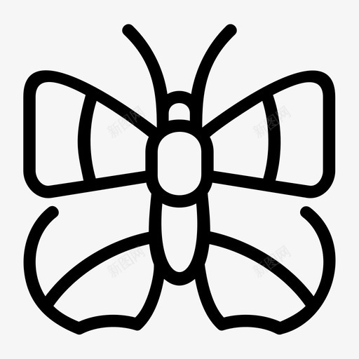 蝴蝶花园昆虫图标svg_新图网 https://ixintu.com 昆虫 春天 花园 蝴蝶 飞蛾