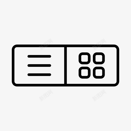 列表网格切换组件界面图标svg_新图网 https://ixintu.com ui 列表网格切换 用户界面组件 界面 组件