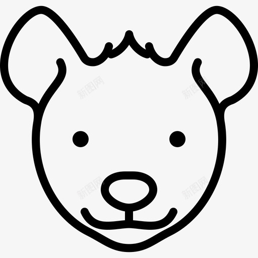 海娜头动物线性图标svg_新图网 https://ixintu.com 动物 海娜头 线性