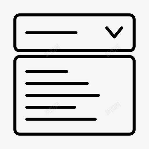 下拉选项组件输入图标svg_新图网 https://ixintu.com ui 下拉选项 用户界面组件 界面 组件 输入
