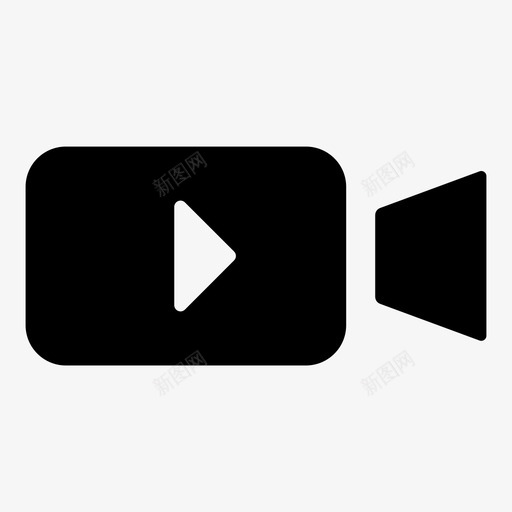 摄像机电影院胶卷机图标svg_新图网 https://ixintu.com 商务办公室 摄像机 电影院 胶卷机