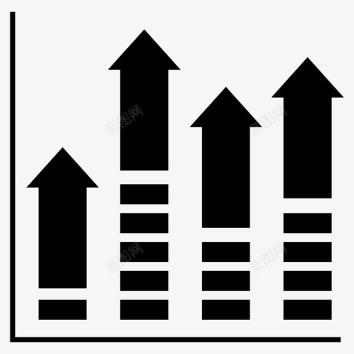 图表增长数学图标svg_新图网 https://ixintu.com 商业图表和图表 图表 增长 数学 统计