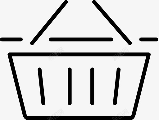 篮子买装图标svg_新图网 https://ixintu.com 买 篮子 装