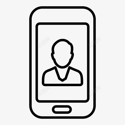 智能手机通话移动图标svg_新图网 https://ixintu.com 智能手机 移动 通话