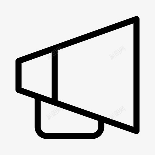 扩音器播音员抗议图标svg_新图网 https://ixintu.com 喊叫 扩音器 抗议 播音员