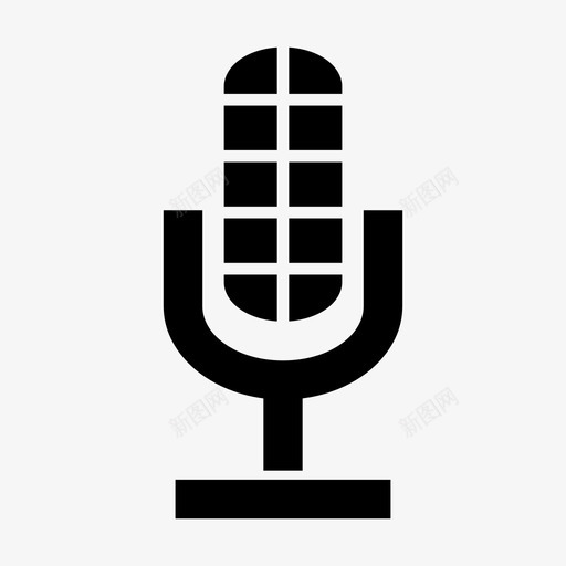 麦克风大声唱歌图标svg_新图网 https://ixintu.com 唱歌 大声 歌曲 网页设计和用户界面 麦克风