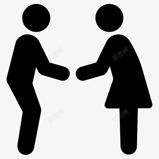 会议人男人和女人图标svg_新图网 https://ixintu.com 人 会议 男人和女人