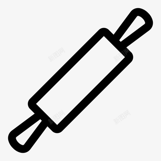 擀面杖烘焙面团擀面杖图标svg_新图网 https://ixintu.com 擀面杖 烘焙 面团擀面杖