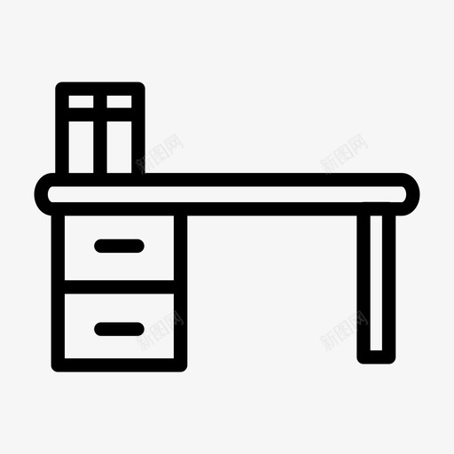 桌子家办公室图标svg_新图网 https://ixintu.com 办公室 家 桌子 桌子学校