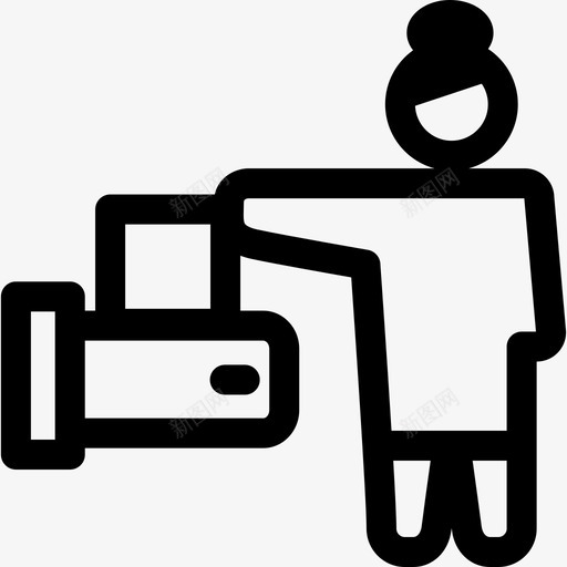 传真人办公室工作图标svg_新图网 https://ixintu.com 人 传真 办公室工作