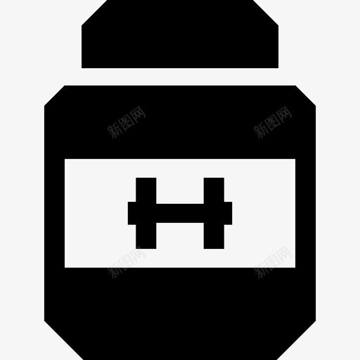 蛋白质罐健身肌肉图标svg_新图网 https://ixintu.com 健身 肌肉 蛋白质罐 补充