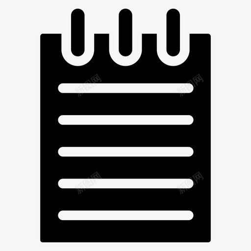 便笺文档文件图标svg_新图网 https://ixintu.com 便笺 基本用户界面 文件 文档 纸张 记事本