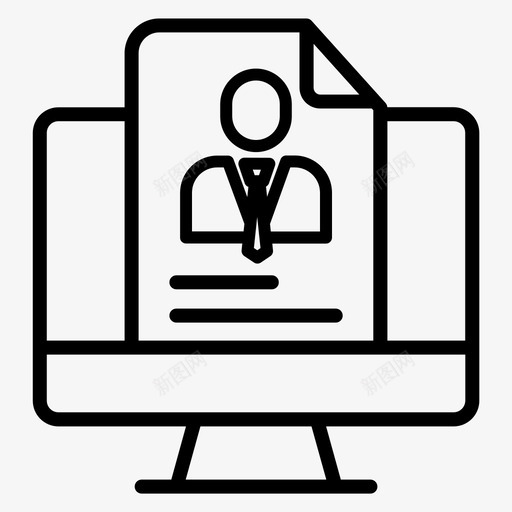 在线简介在线报告简历图标svg_新图网 https://ixintu.com 在线报告 在线简介 简历