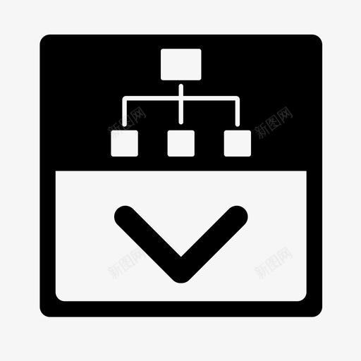 下拉树状2svg_新图网 https://ixintu.com 下拉树状2