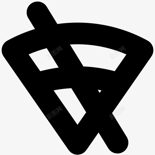 互联网切断连接wifi图标svg_新图网 https://ixintu.com wifi 互联网 切断连接 通用用户界面图标