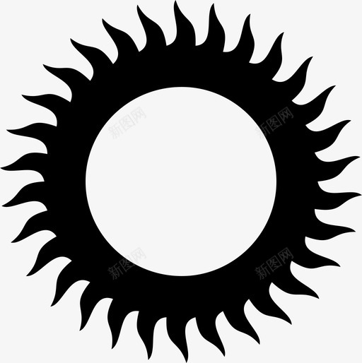 太阳热光图标svg_新图网 https://ixintu.com 光 太阳 日出 热 阳光