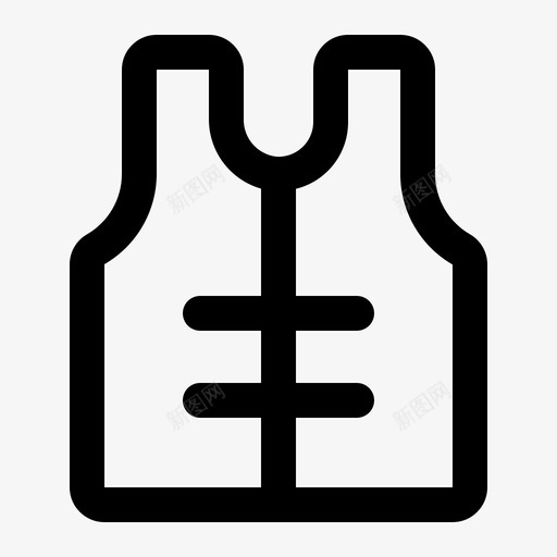 救生衣防护服安全衣图标svg_新图网 https://ixintu.com 安全衣 度假概要 救生衣 旅游 防护服