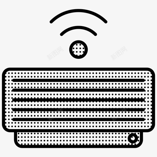 空调物联网智能家居图标svg_新图网 https://ixintu.com 智能家居 物联网 物联网星罗棋布 空调