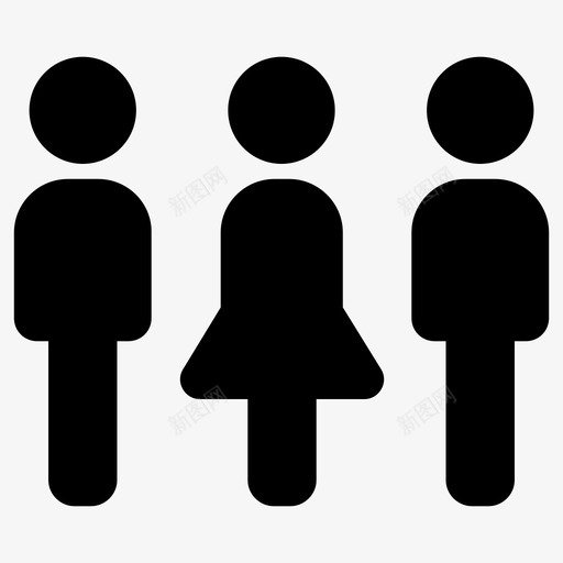 观众社区小组图标svg_新图网 https://ixintu.com 团队 小组 用户 社区 观众
