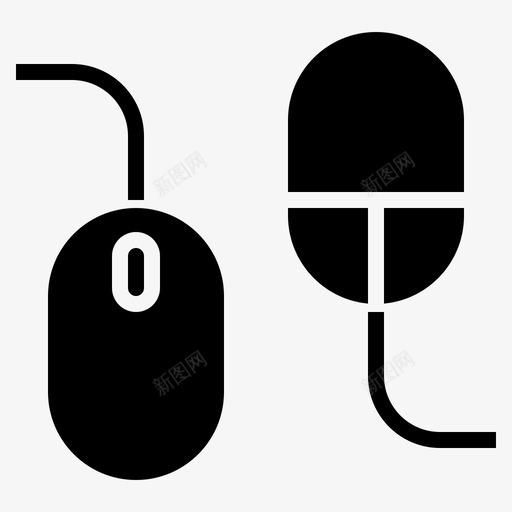 鼠标点击器计算机图标svg_新图网 https://ixintu.com 点击器 计算机 设计实体 鼠标