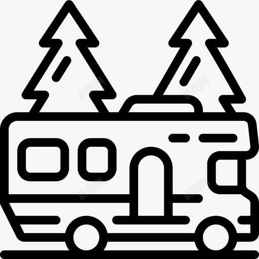 房车旅行旅游图标svg_新图网 https://ixintu.com 休旅车 房车 旅游 旅行 旅行2大纲