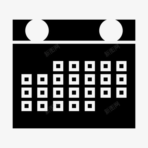 日历日月图标svg_新图网 https://ixintu.com 年 日 日历 月 计划