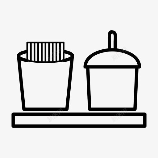 咖啡馆食物午餐图标svg_新图网 https://ixintu.com 书房 办公室 午餐 咖啡馆 学校 学校自助餐厅 食物 餐厅