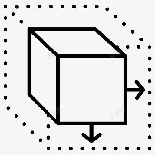 三维环境三维模型交互式三维图标svg_新图网 https://ixintu.com 三维模型 三维环境 交互式三维 虚拟环境 虚拟现实 虚拟现实线图标