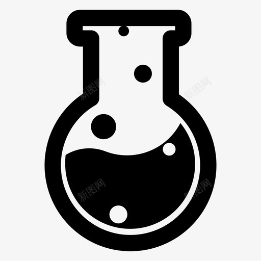 化学管瓶子线条科学图标svg_新图网 https://ixintu.com 化学管瓶子 唇形图标 科学 线条