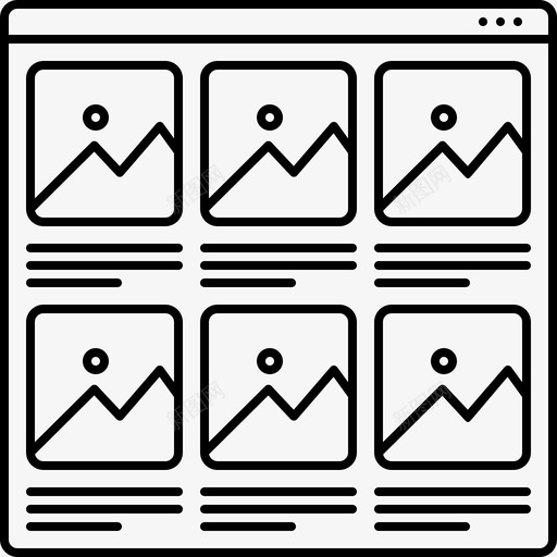产品页面演示文稿模板图标svg_新图网 https://ixintu.com 产品页面 模板 演示文稿 网站