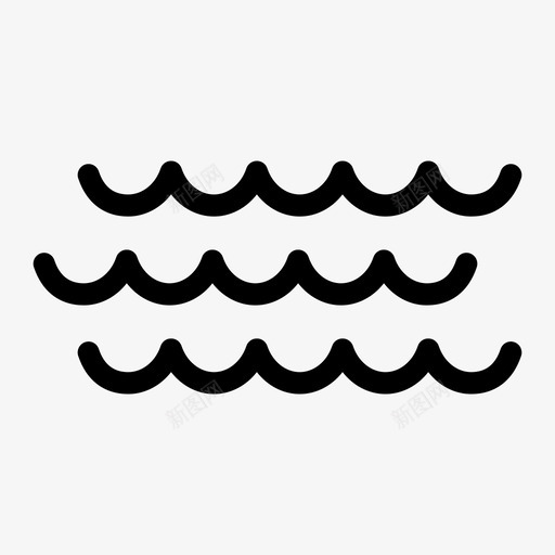 海水海洋海浪图标svg_新图网 https://ixintu.com 海水 海洋 海浪