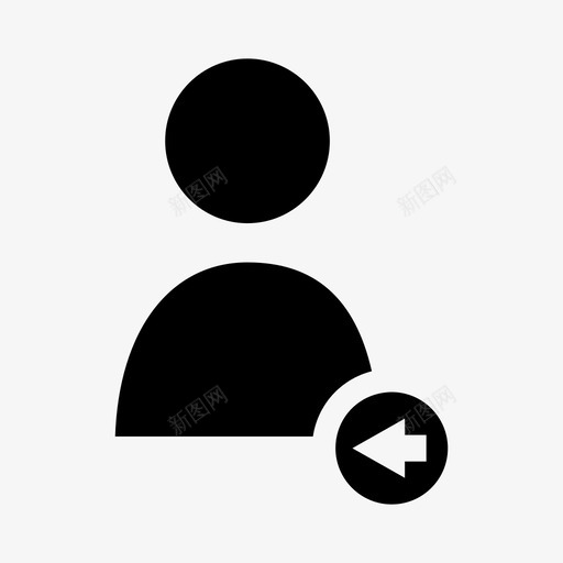用户帐户退出图标svg_新图网 https://ixintu.com 帐户 注销 用户 网页设计和用户界面 退出