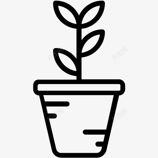 植物自然美景灌木图标svg_新图网 https://ixintu.com 巴基斯坦文化和地标勾勒出图标 植物 灌木 自然美景