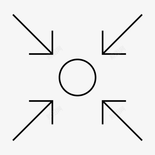 最小化阻尼缩小图标svg_新图网 https://ixintu.com 最小化 缩小 网络和用户界面 阻尼