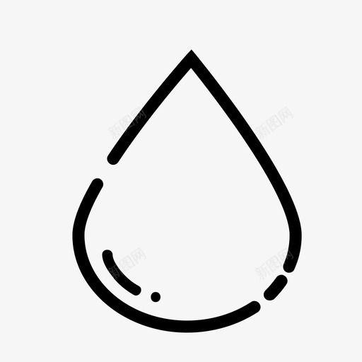 水露水水滴图标svg_新图网 https://ixintu.com 水 水滴 露水