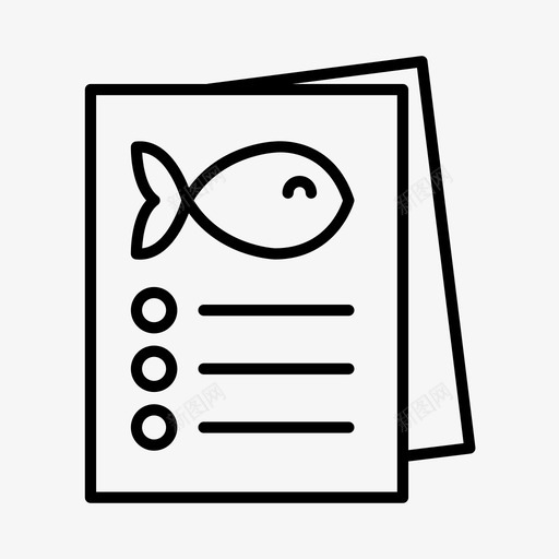 海洋鱼类报告图标svg_新图网 https://ixintu.com 报告 海洋鱼类