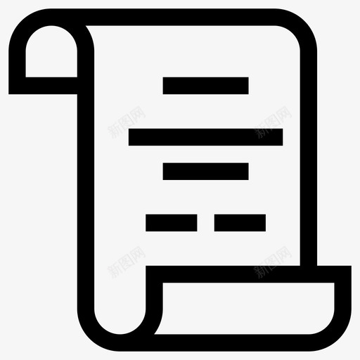 纸莎草证书旧的图标svg_新图网 https://ixintu.com 小的 旧的 纸 纸莎草 证书