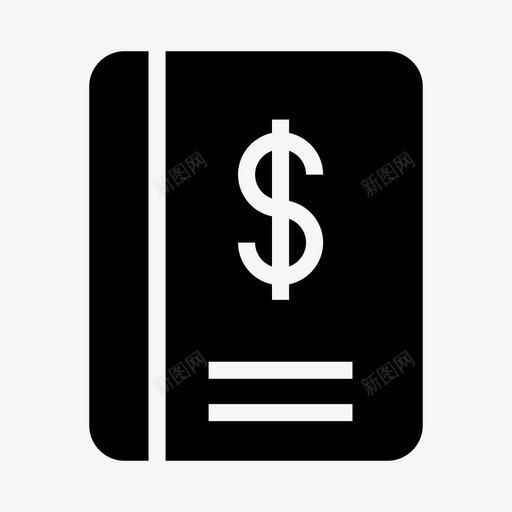 美元图书现金内容图标svg_新图网 https://ixintu.com 内容 内容版权 现金 美元图书 货币