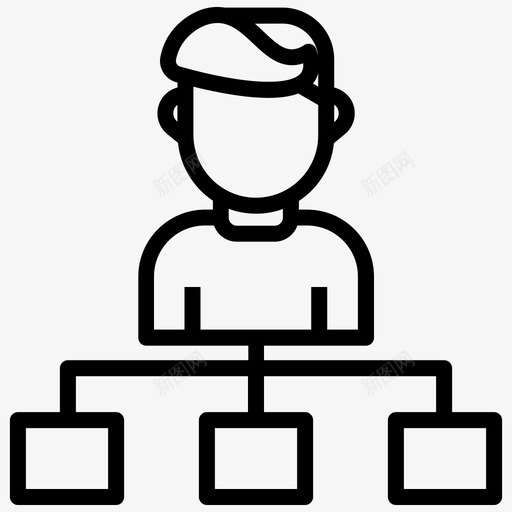 组织结构业务层次结构图标svg_新图网 https://ixintu.com 业务 层次结构 用户 男 组织结构 配置文件