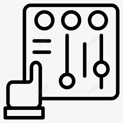 控制调整均衡器图标svg_新图网 https://ixintu.com 均衡器 手动 控制 调整 遥控
