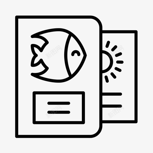 钓鱼通行证水上业余爱好图标svg_新图网 https://ixintu.com 业余爱好 娱乐 水上 钓鱼通行证