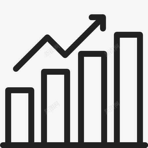 利润柱状图收益图标svg_新图网 https://ixintu.com 利润 收益 柱状图