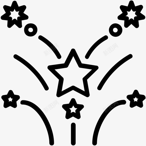烟火鞭炮火药图标svg_新图网 https://ixintu.com 巴基斯坦文化和地标性建筑勾勒出图标 火药 烟火 烟火装置 鞭炮