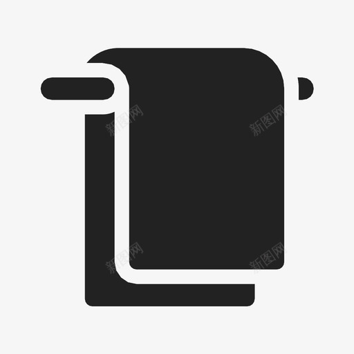 毛巾浴缸浴巾图标svg_新图网 https://ixintu.com 卫生用品 毛巾 浴巾 浴缸 淋浴