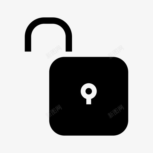 解锁免费开放图标svg_新图网 https://ixintu.com 不安全 免费 开放 挂锁 网页设计和用户界面 解锁