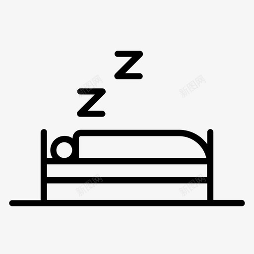 睡觉做梦过夜图标svg_新图网 https://ixintu.com 做梦 旅游度假 睡觉 过夜